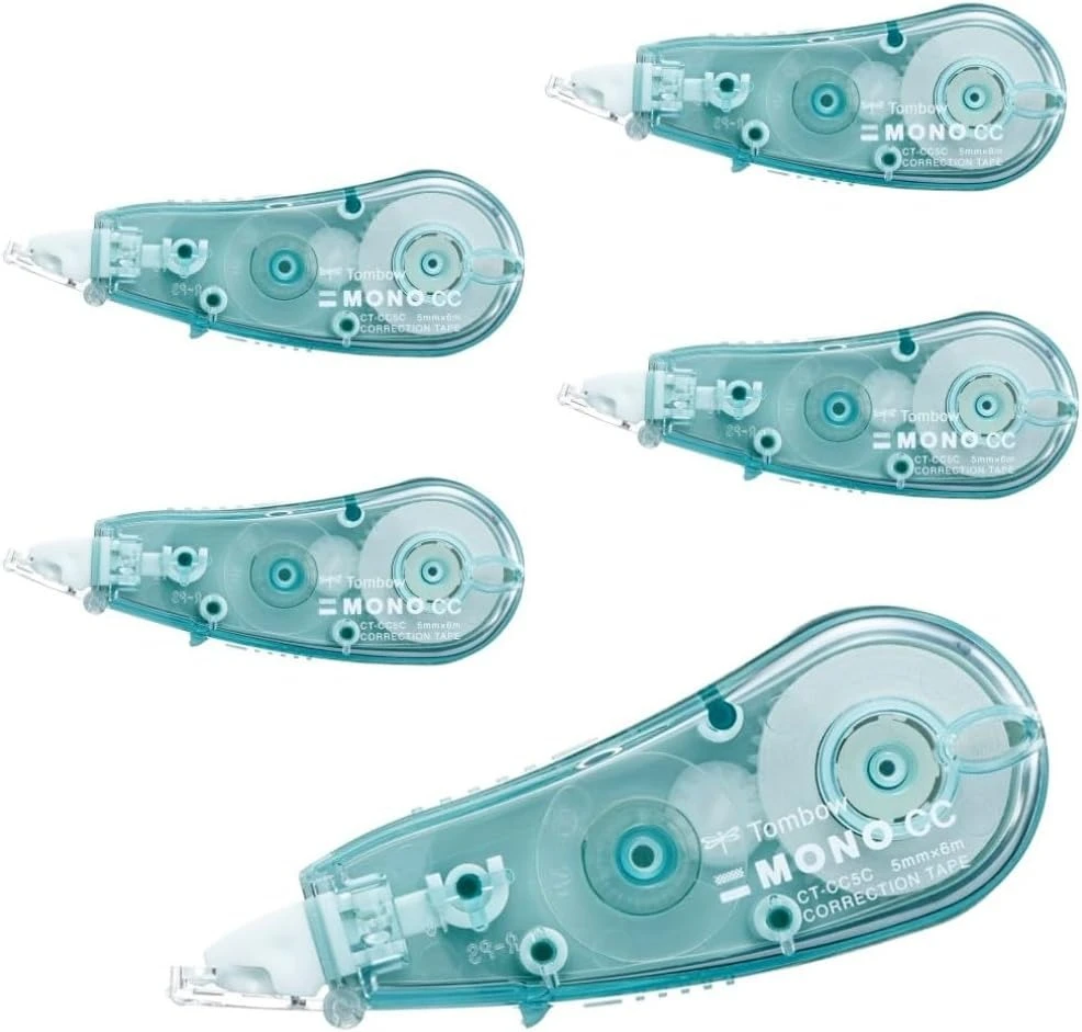 Tip Ex Kertas / Correction Tape Tombow CT-CC5C62 MONO Blue Green 5mmx6m